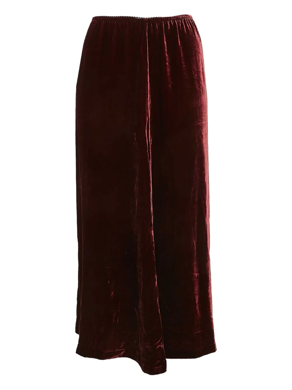 ALEXANDER MCQUEEN Pre-owned Velvet Midi Skirt In Red