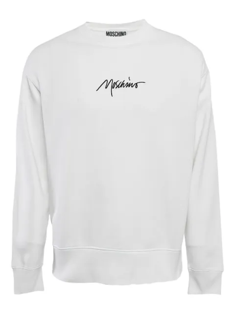 Moschino Pre-Owned 2022 embroidered-logo sweatshirt
