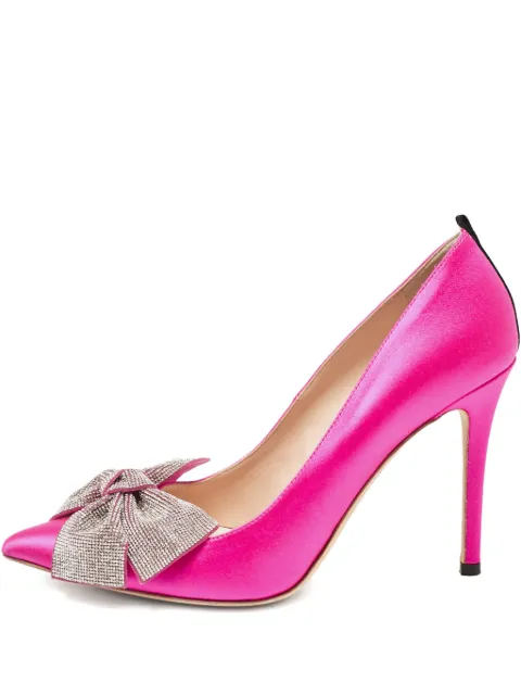 SJP by Sarah Jessica Parker satin bow pumps
