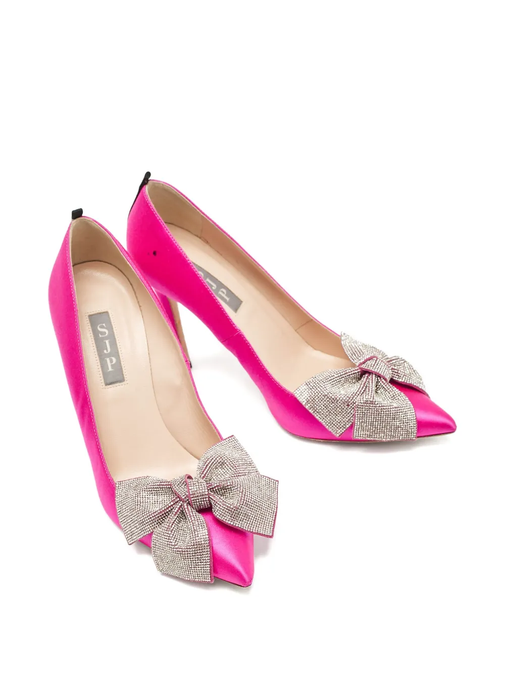 SJP by Sarah Jessica Parker Satijnen pumps met strik - Roze