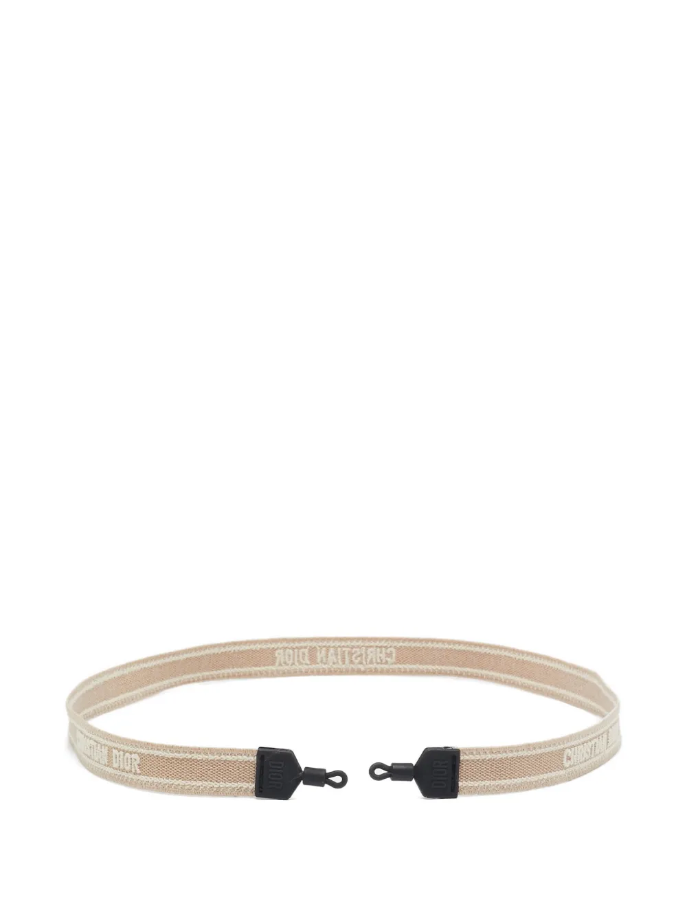 Christian Dior Pre-Owned logo-embroidered strap - ニュートラル Christian Dior Pre-Owned logo-embroidered strap - ニュートラル