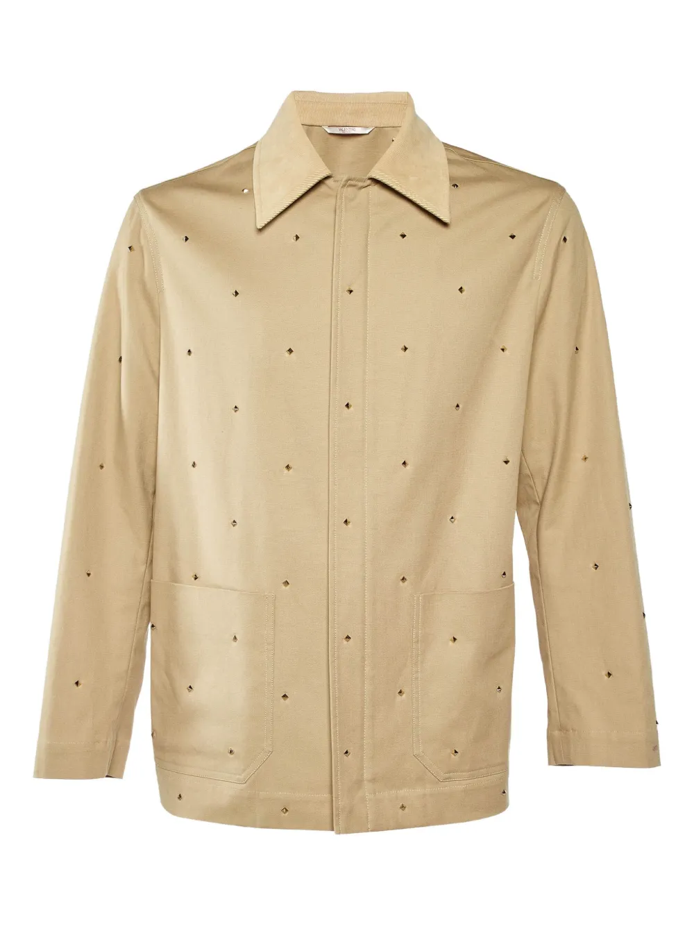 Valentino Garavani Pre-Owned 2024 Rockstud jacket | Neutrals | Image 1