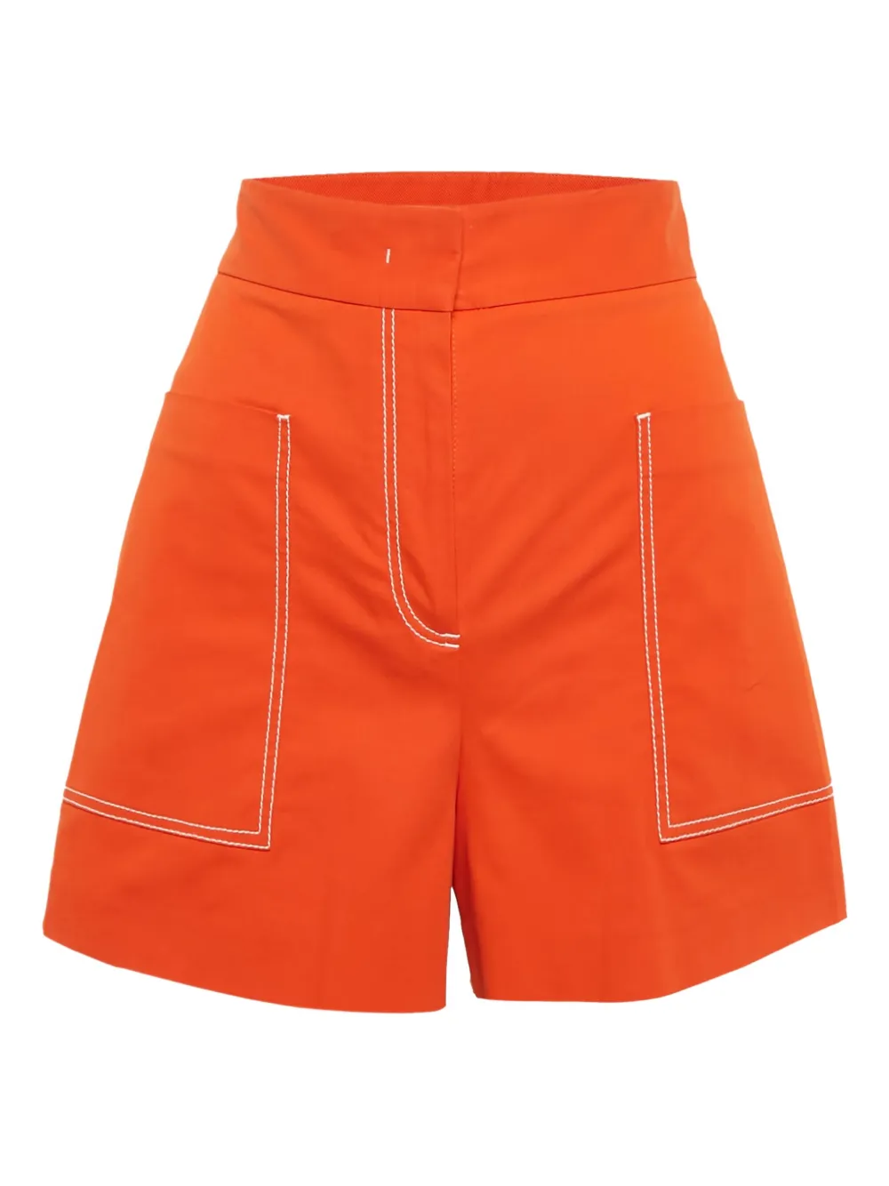 Missoni Pre-Owned contrasting-stitching shorts | Orange | Image 1