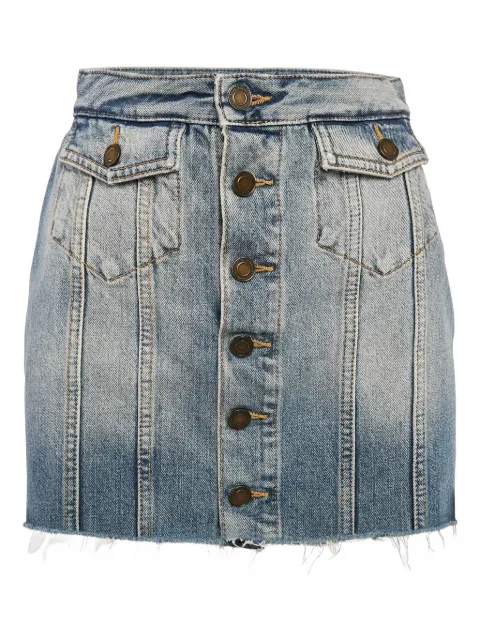 Saint Laurent Pre-Owned falda de mezclilla