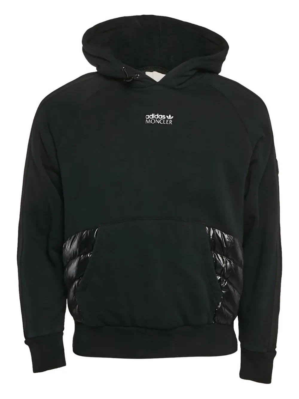 Moncler Vintage x Adidas 2024 quilted hoodie | Black | Image 1