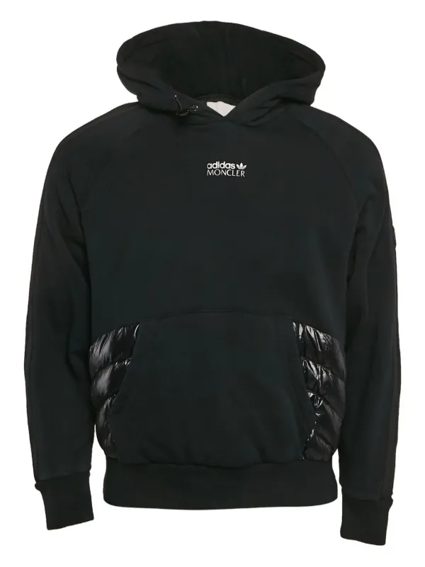 Moncler Vintage x Adidas 2024 キルティング パーカー | ブラック