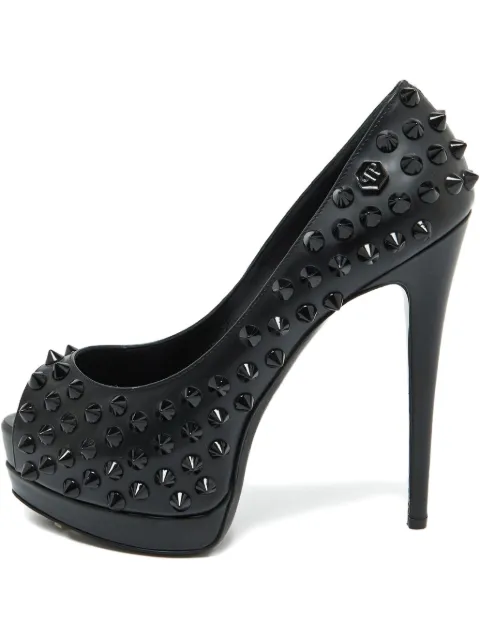 Philipp Plein studded platform pumps