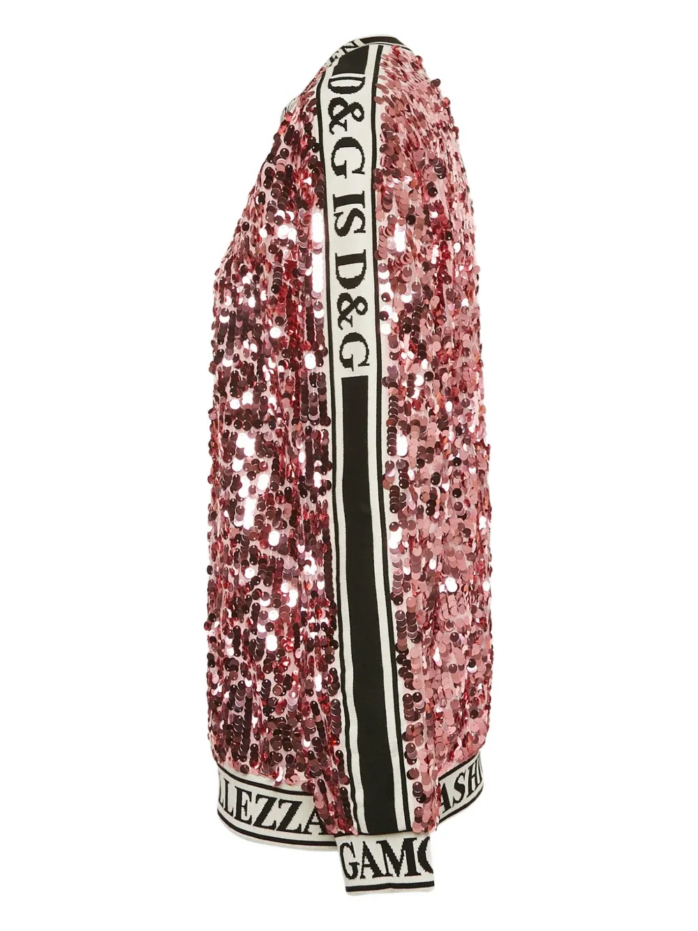 Pre-owned Dolce & Gabbana Sequin-embellished Top In Pink