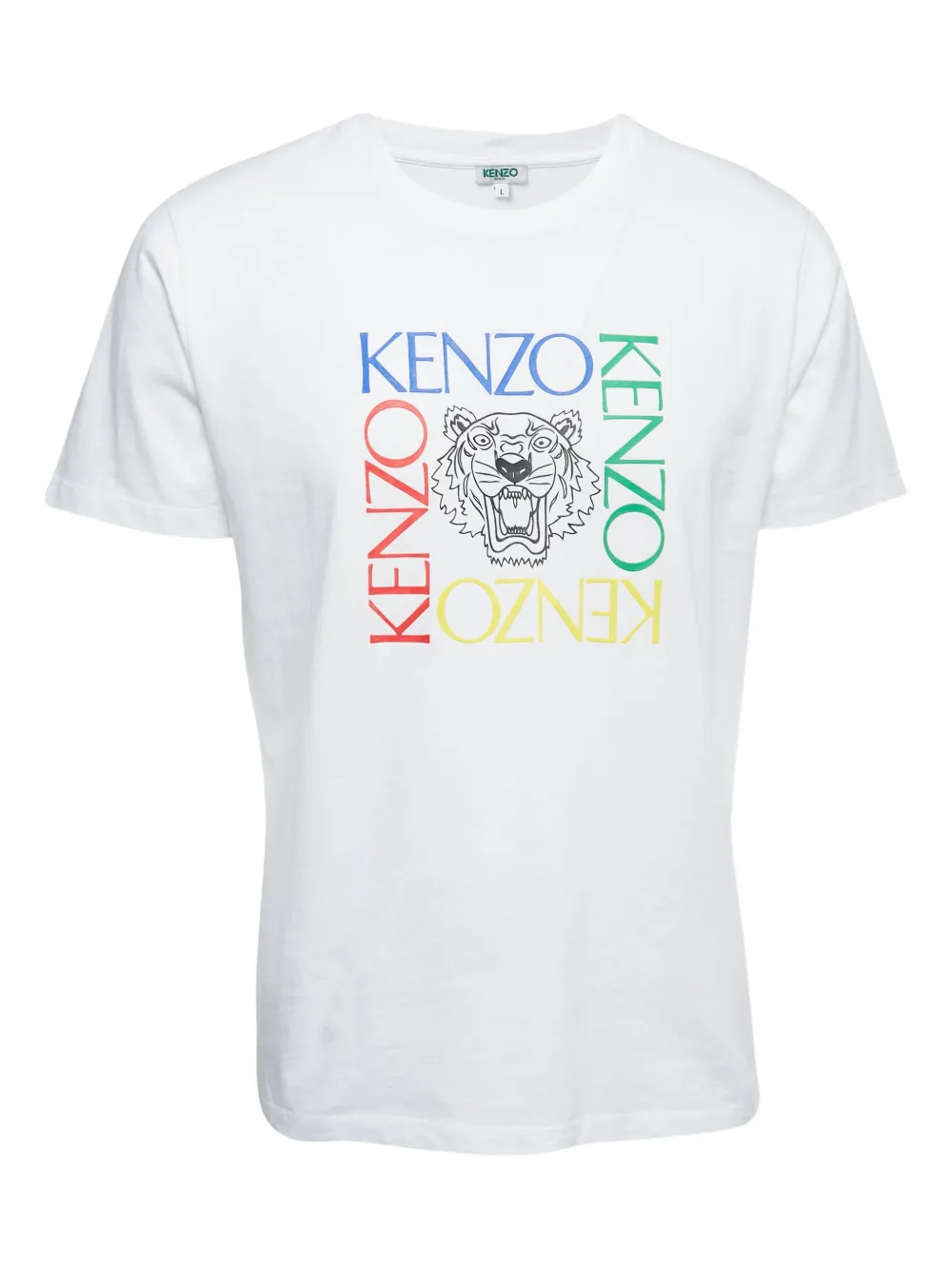 Kenzo Pre-Owned Tiger logo T-shirt | White | Image 1