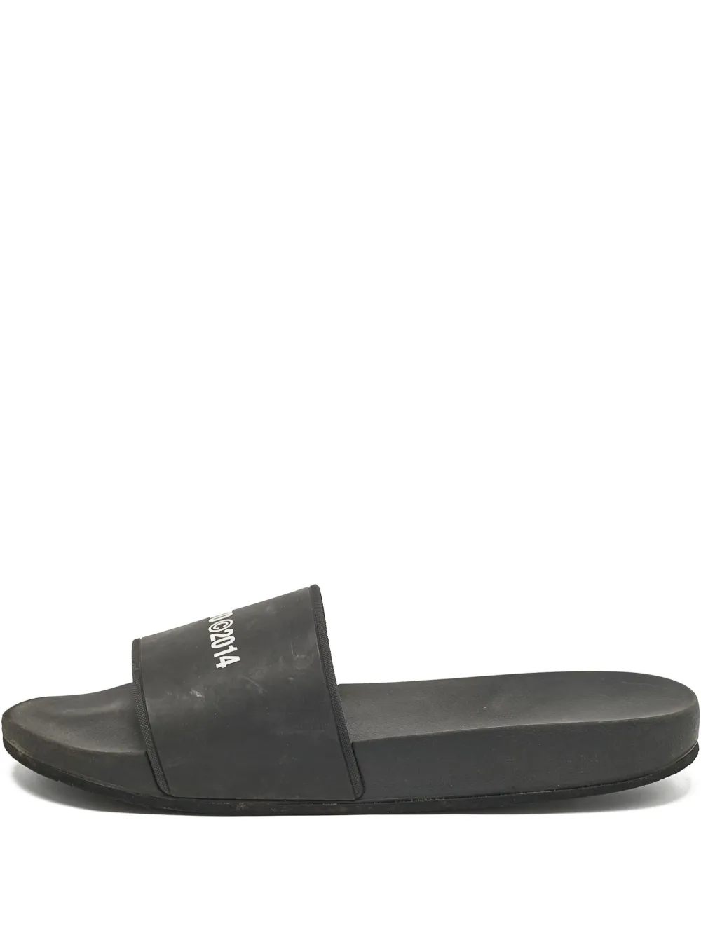 Axel Arigato pre-owned logo-print slides | Black | Image 1