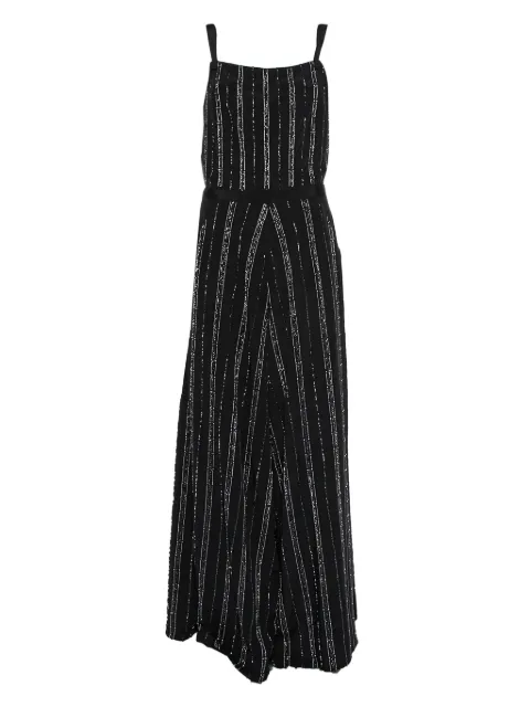 BAZZA ALZOUMAN pre-owned sequin-stripe jumpsuit