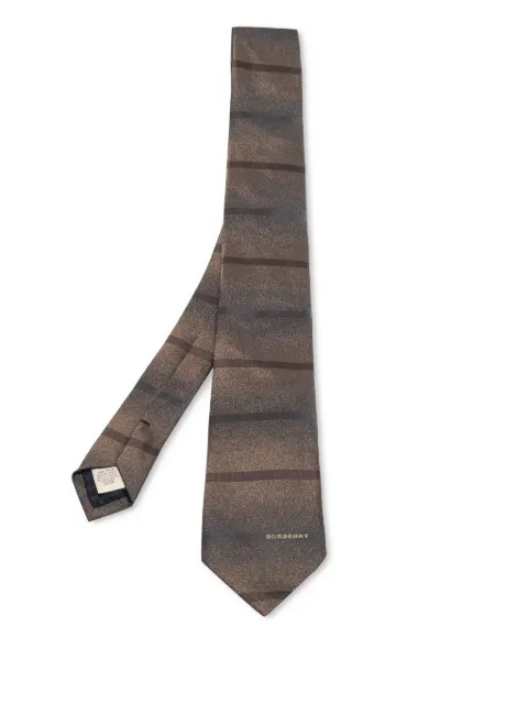 Burberry Pre-Owned ストライプ シルクネクタイ