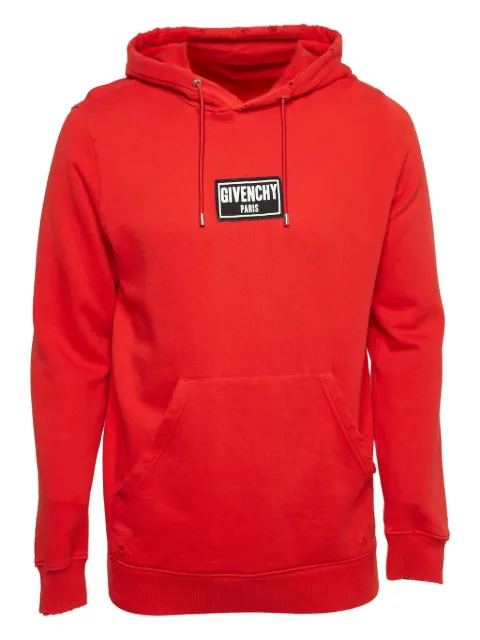 Givenchy Pre-Owned logo-patch hoodie 