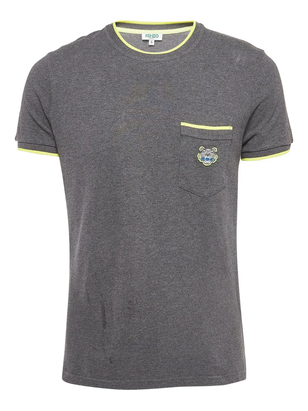 Kenzo Pre-Owned logo-embroidered T-shirt | Grey | Image 1