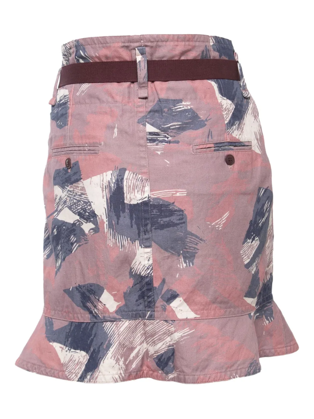 Isabel Marant Vintage 2020 rok met print en ceintuur - Roze