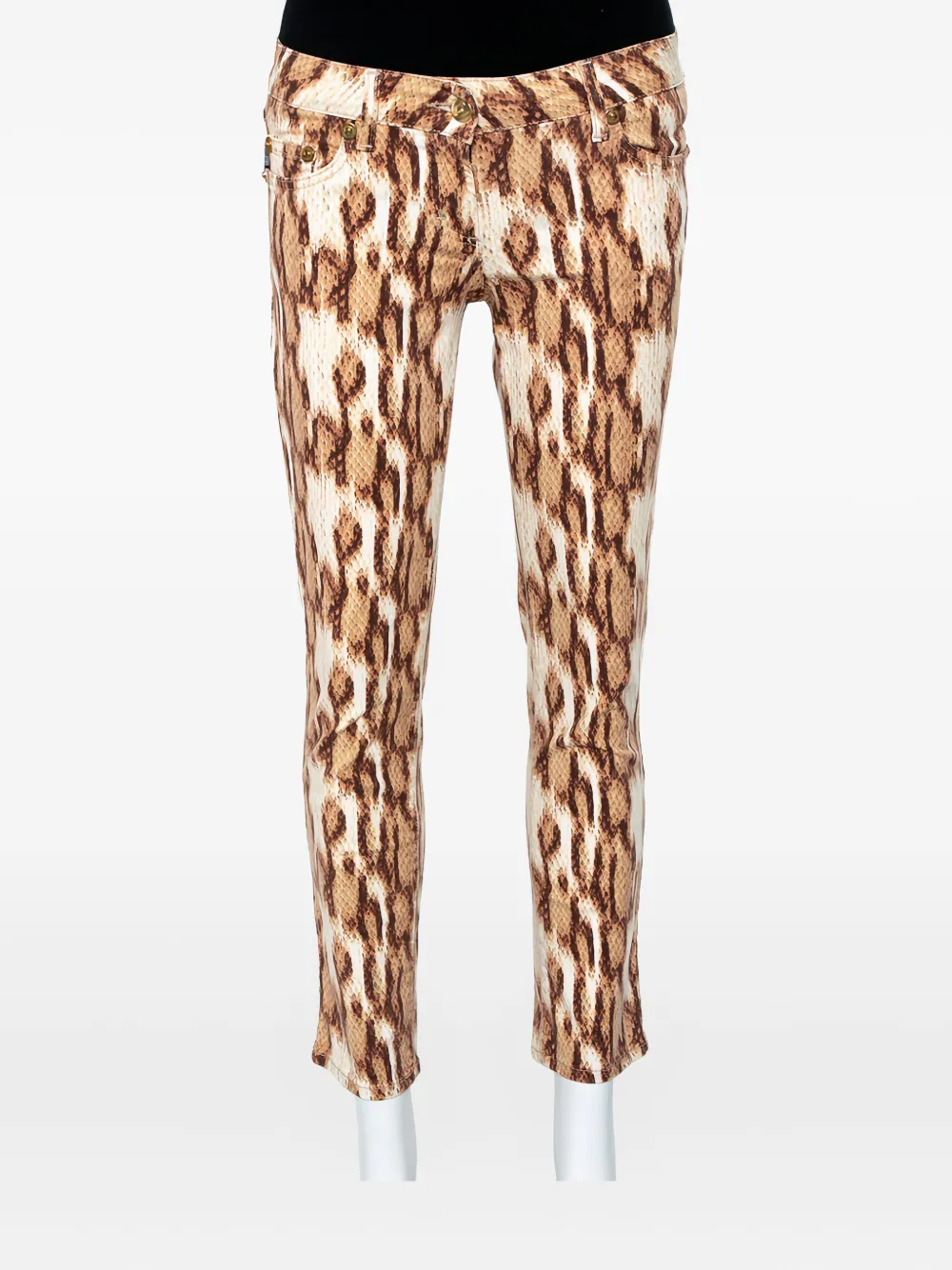 Pre-owned Just Cavalli Vintage Animal-print Trousers