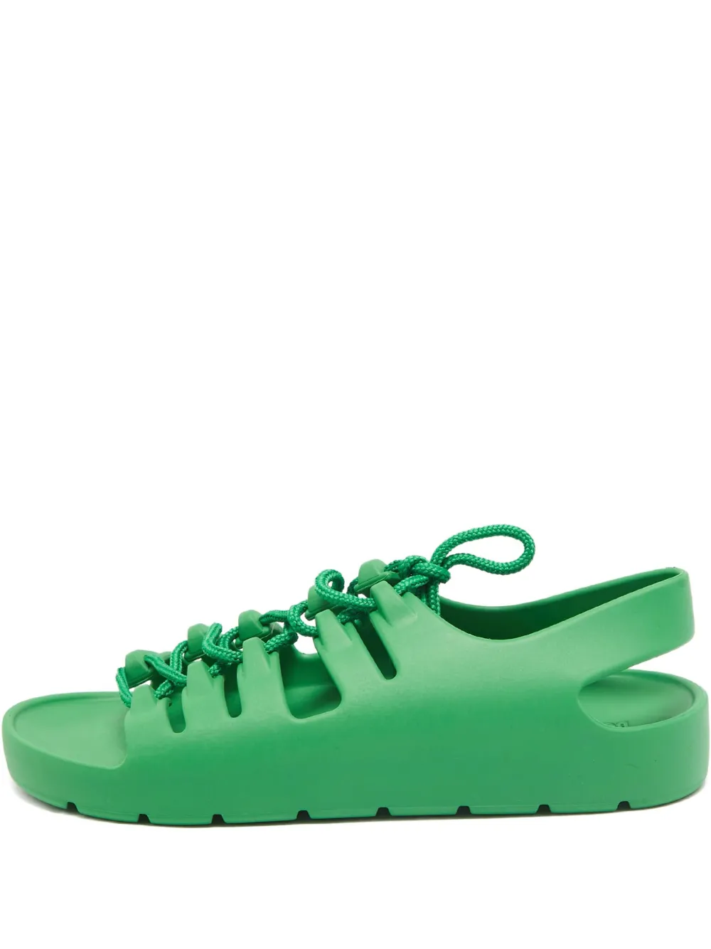 Bottega Veneta Pre-Owned lace slingback sandals | Green | Image 1