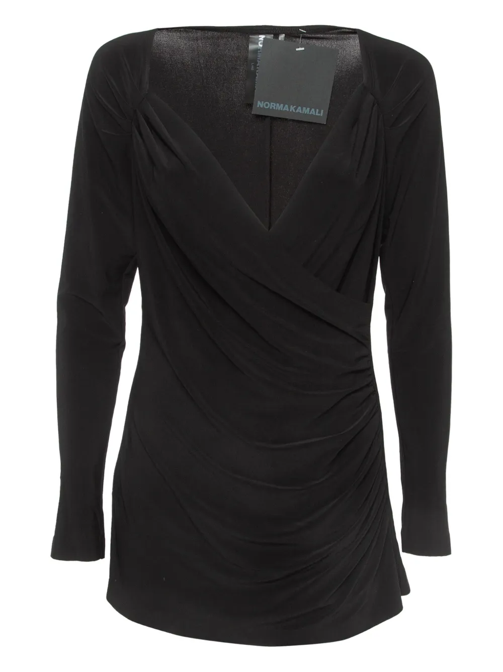 draped v-neck top