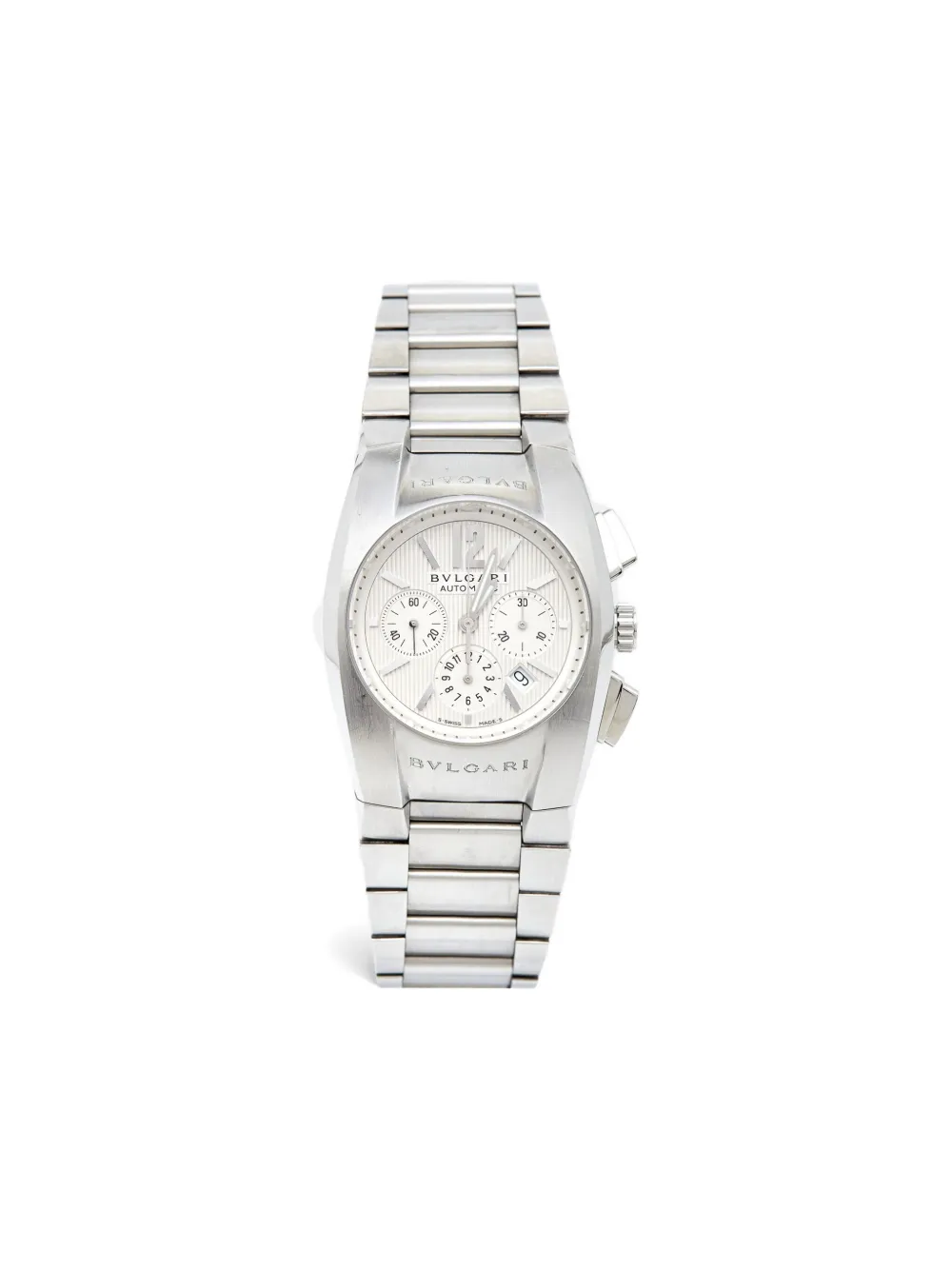 Bvlgari Pre-Owned Steel Chronograph Bracelet 38mm - グレー Bvlgari Pre-Owned Steel Chronograph Bracelet 38mm - グレー