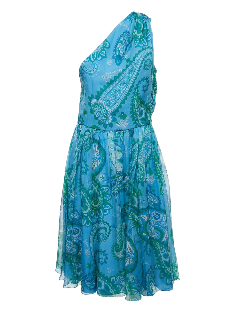 Christian Dior Pre-Owned Abito corto con stampa paisley - Blu