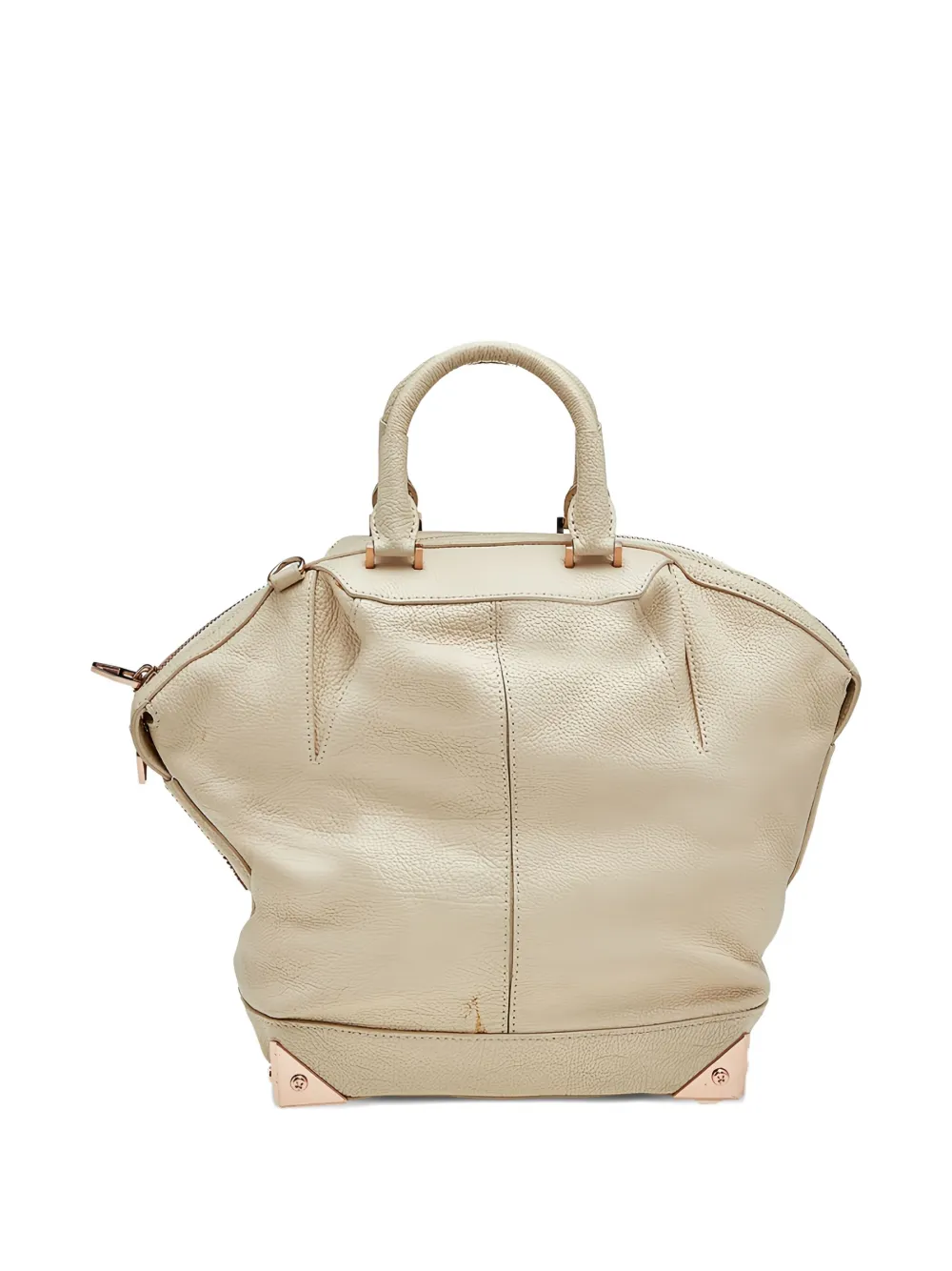 Pre-owned Alexander Wang Emile Leather Tote Bag In Neutral