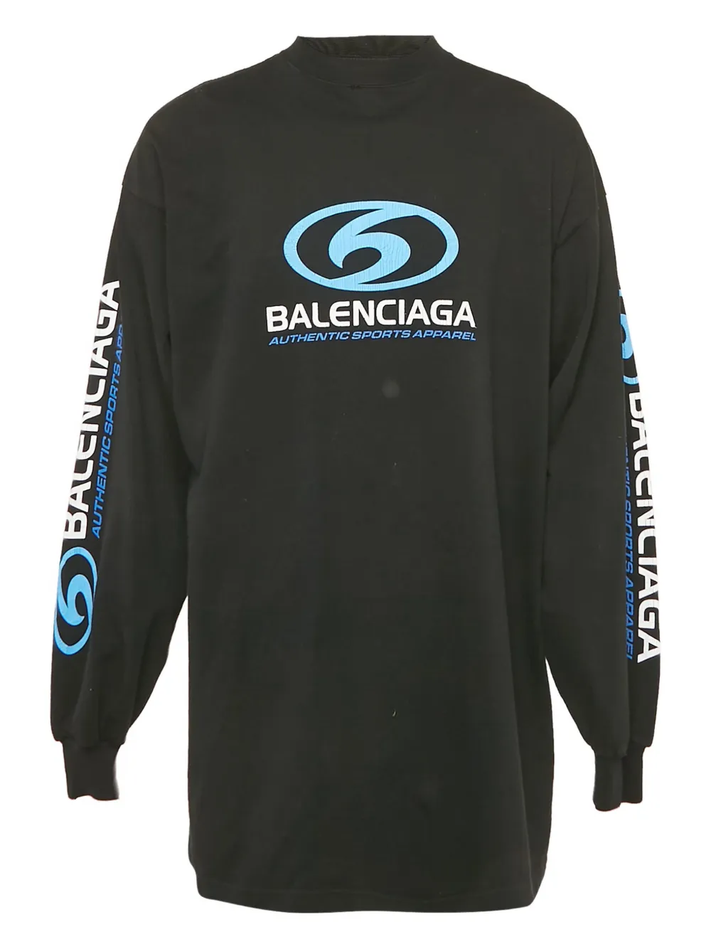 Balenciaga Pre-Owned logo-print long-sleeve sweatshirt | Black | Image 1