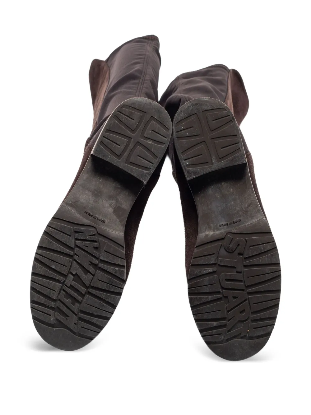 Pre-owned Stuart Weitzman 2024 Suede Boots In Brown