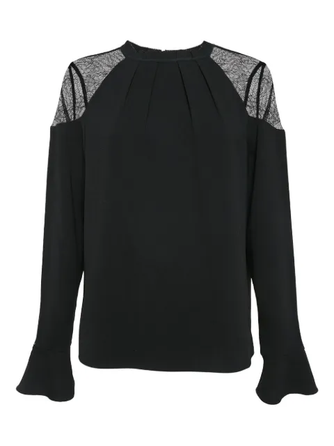 AllSaints pleated lace top
