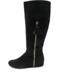 Stuart Weitzman tassel-detal suede boots - Black