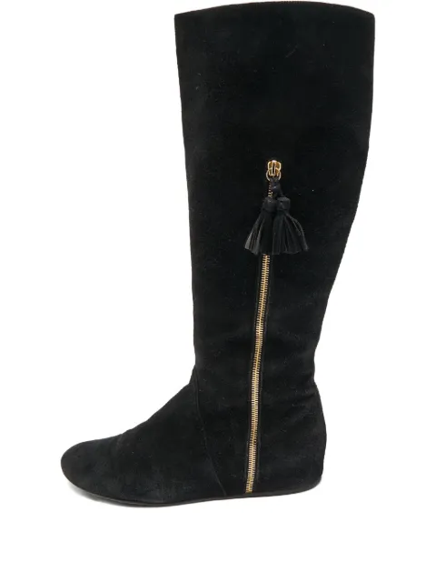 Stuart Weitzman bottines en daim à pampilles