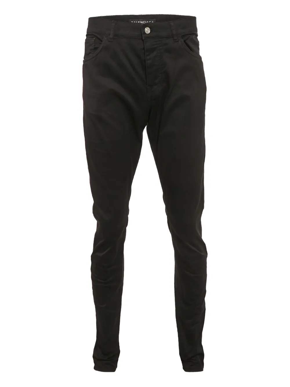 Balenciaga Pre-Owned logo-patch trousers | Black | Image 1