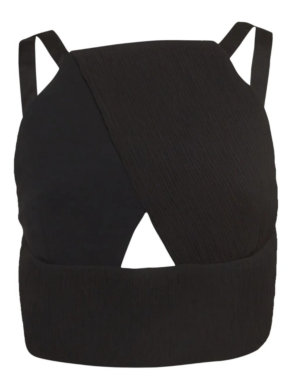 Roland Mouret pleated crisscross top | Black | Image 1