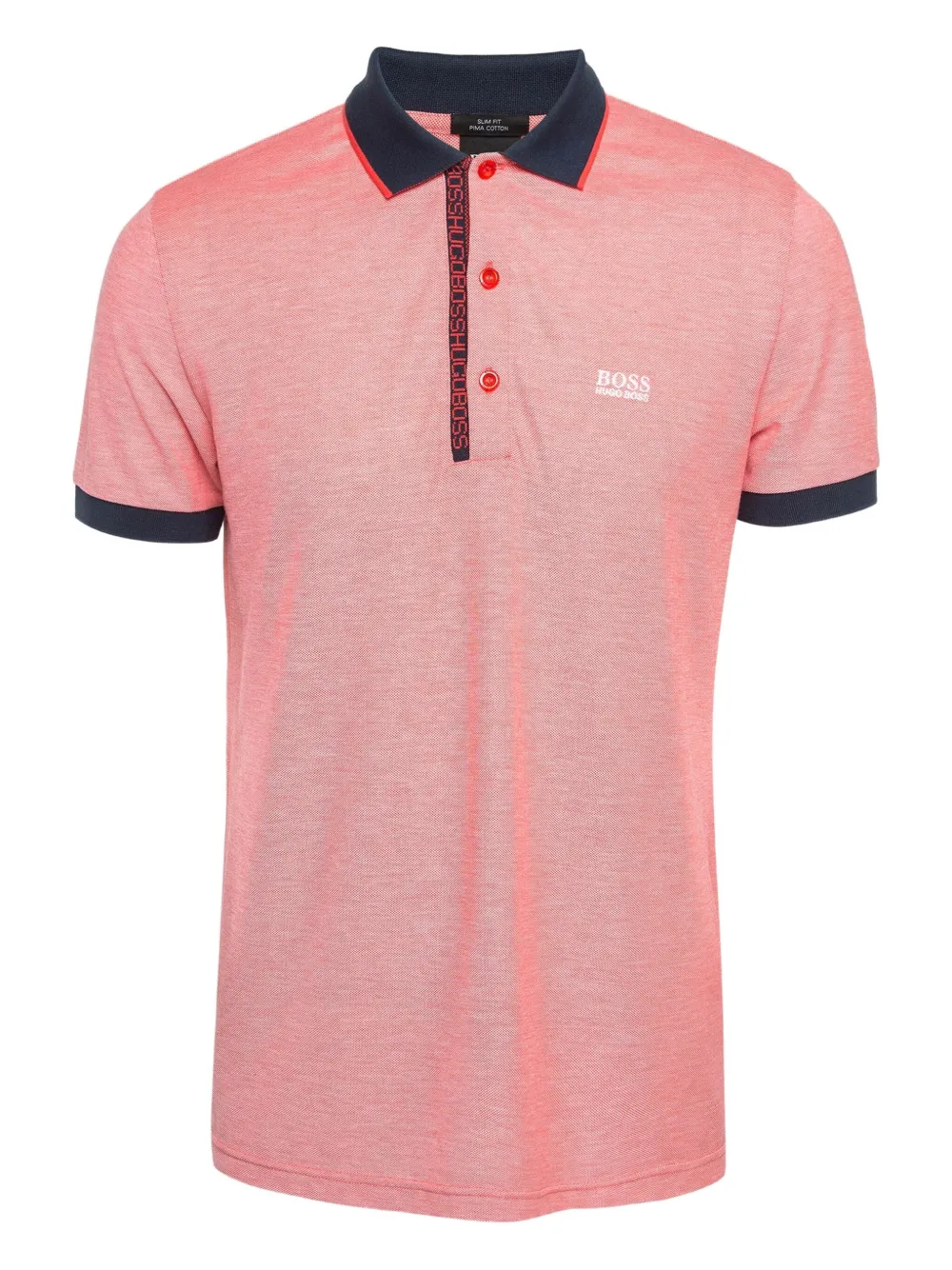 BOSS GREEN HUGO BOSS cotton polo shirt | Pink | Image 1