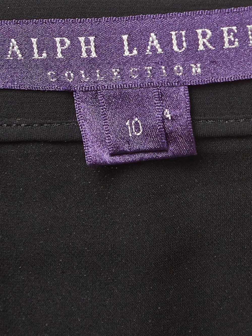 RALPH LAUREN Pre-owned Bow-detail Silk Skirt In Black