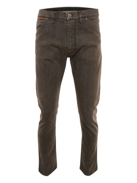 Louis Vuitton Pre-Owned logo-patch jeans