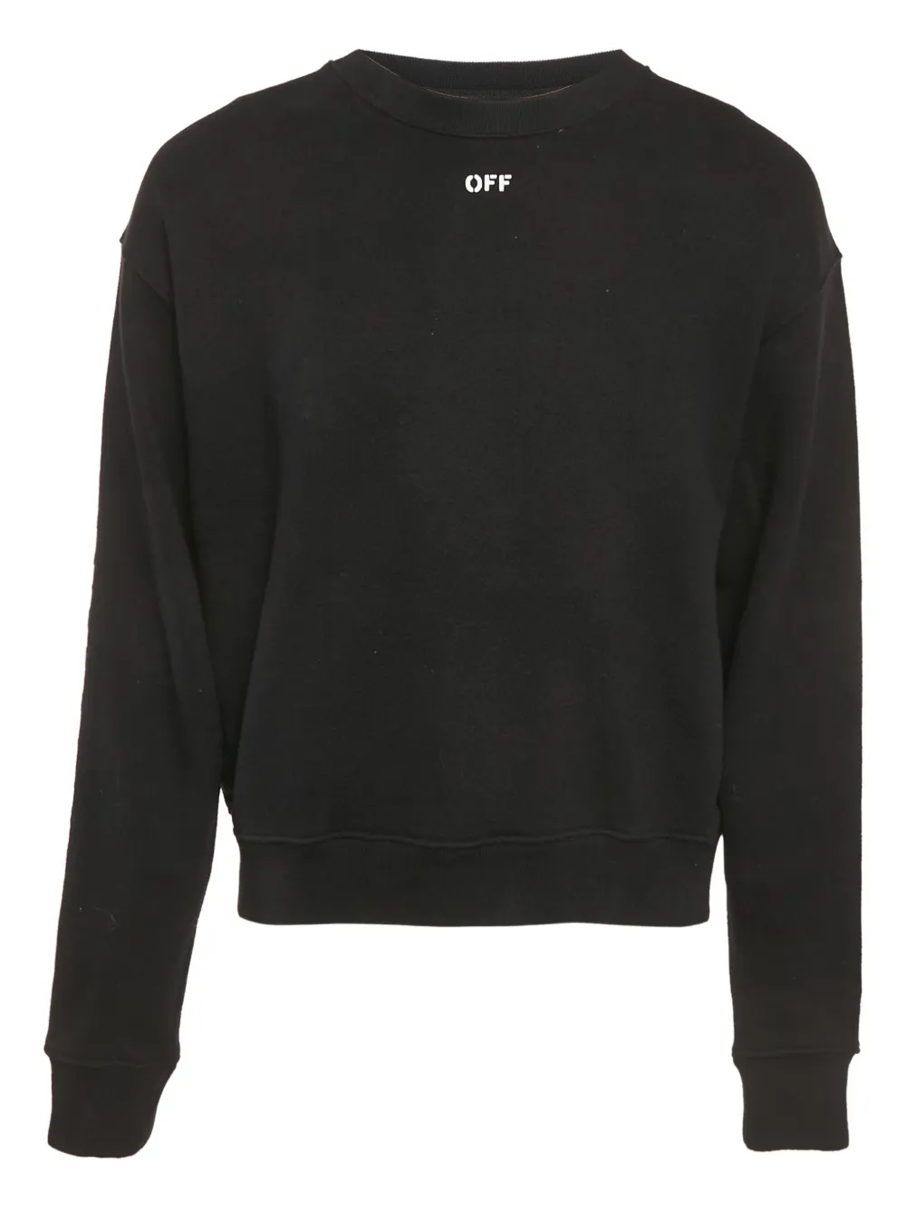 Off-White Pre-Owned logo-print sweatshirt | Black | Image 1