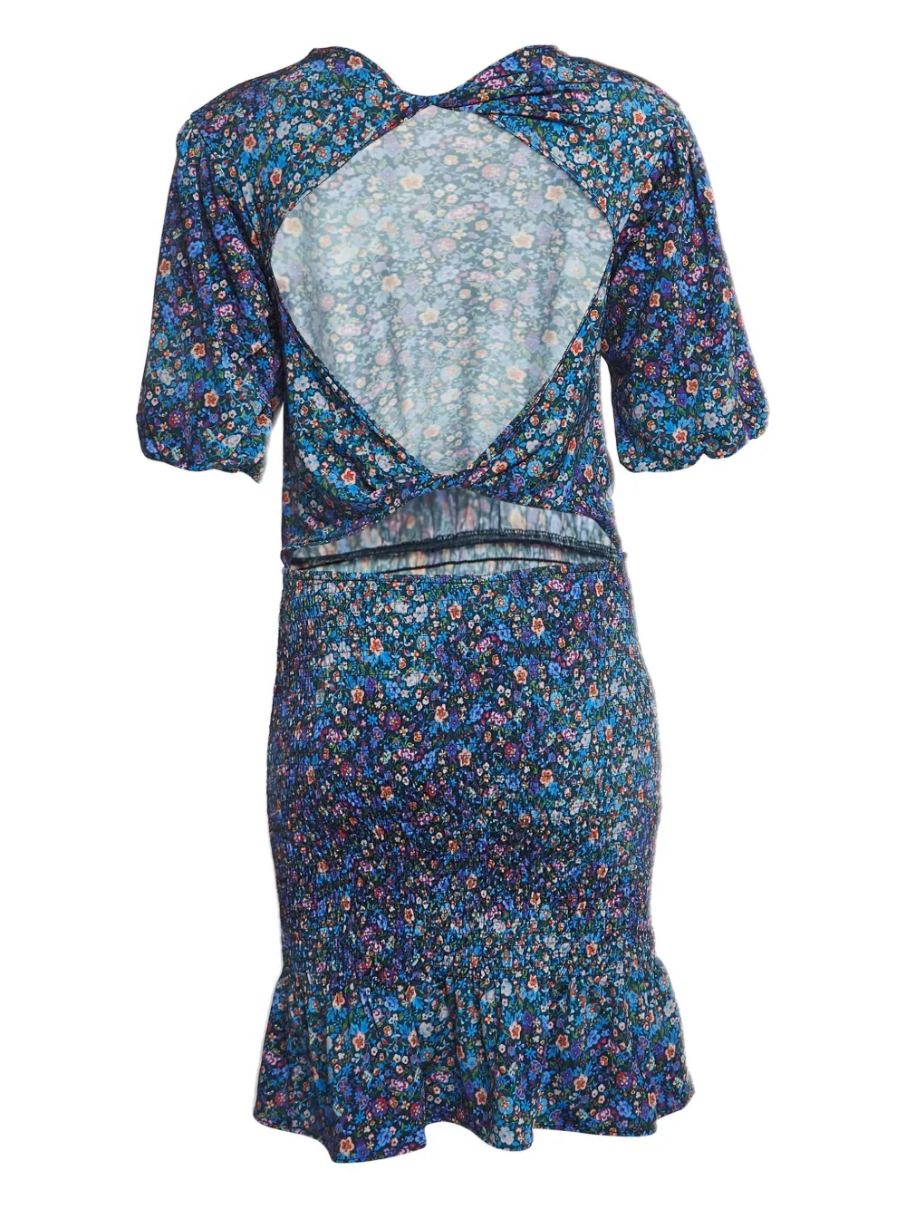 SANDRO Mini-jurk met bloemenprint - Blauw