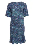 SANDRO floral-print mini dress - Blue