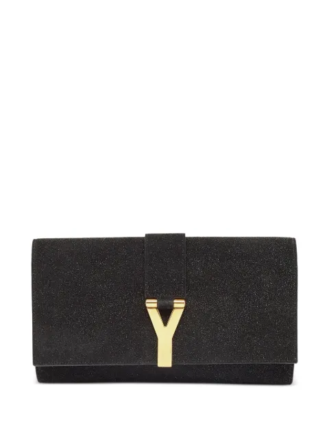 Saint Laurent Pre-Owned logo-plaque clutch bag 