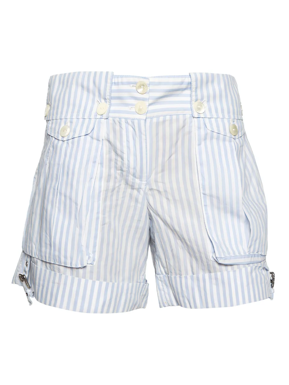 Dolce & Gabbana Pre-Owned striped flap-pocket shorts | Blue | Image 1