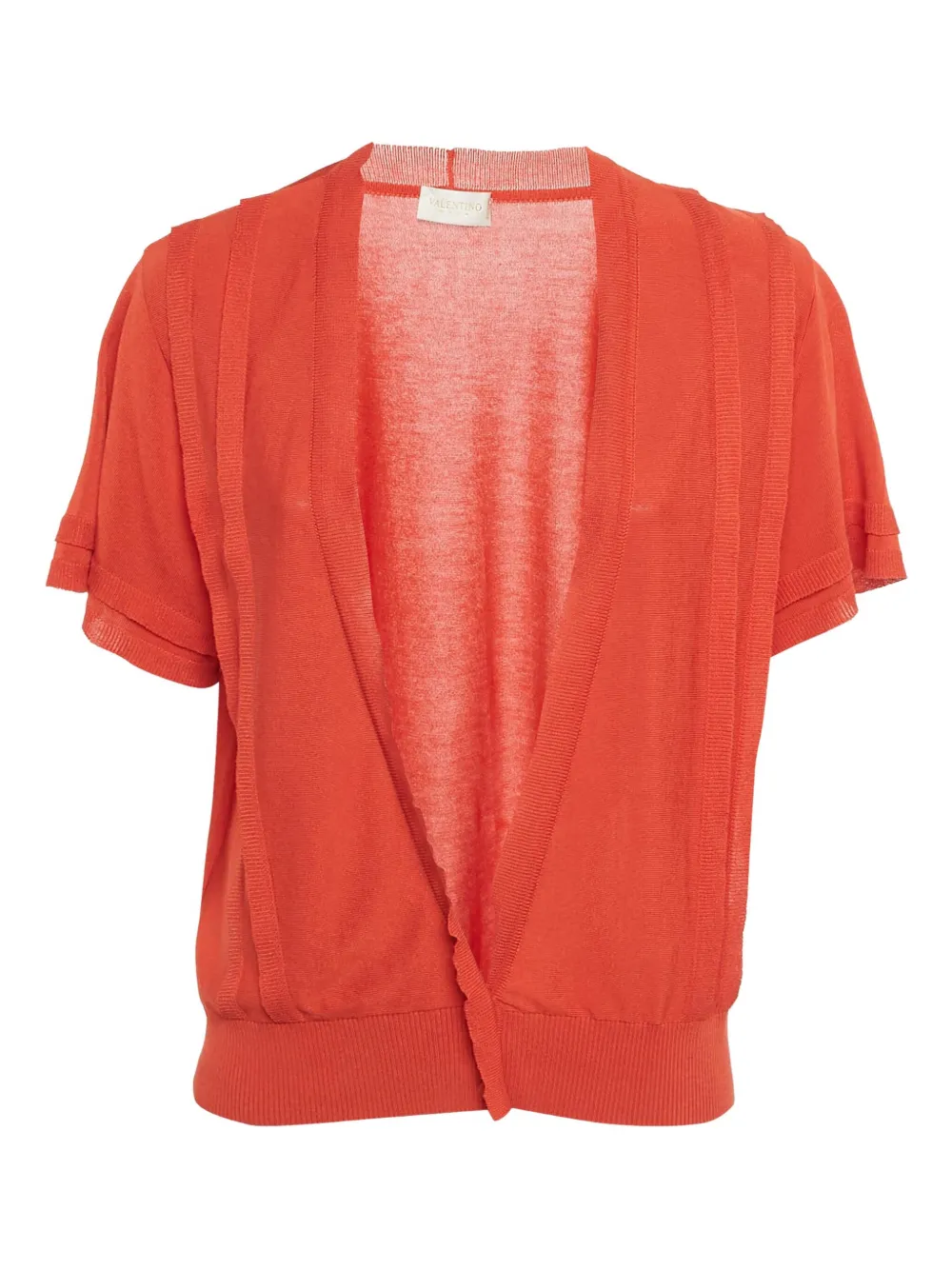 Pre-owned Valentino Short-sleeve V-neck Cardigan