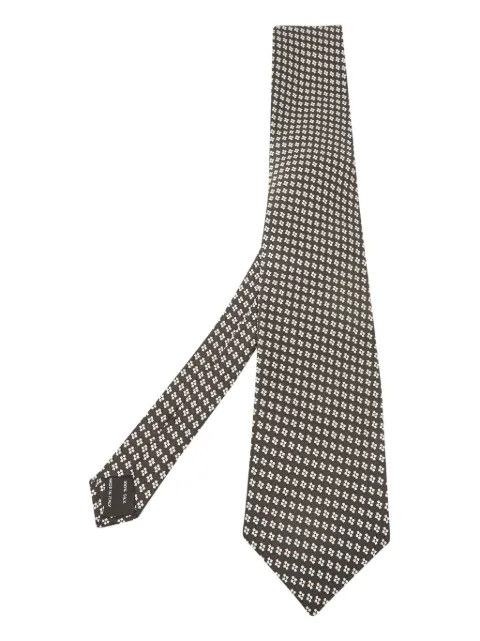 TOM FORD patterned-jacquard silk tie