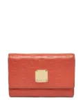 MCM Pre-Owned logo-embossed leather wallet - Red