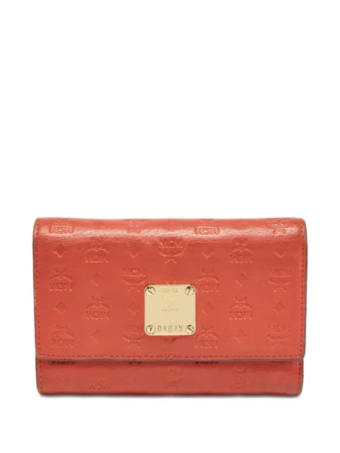 MCM Pre-Owned logo-embossed leather wallet