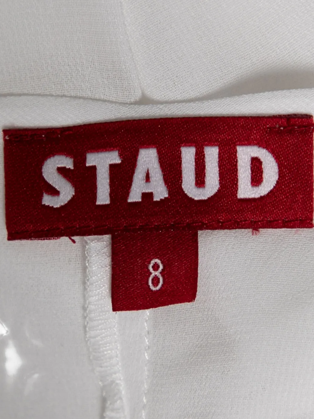 Pre-owned Staud 2024 Sequinned Dress In White