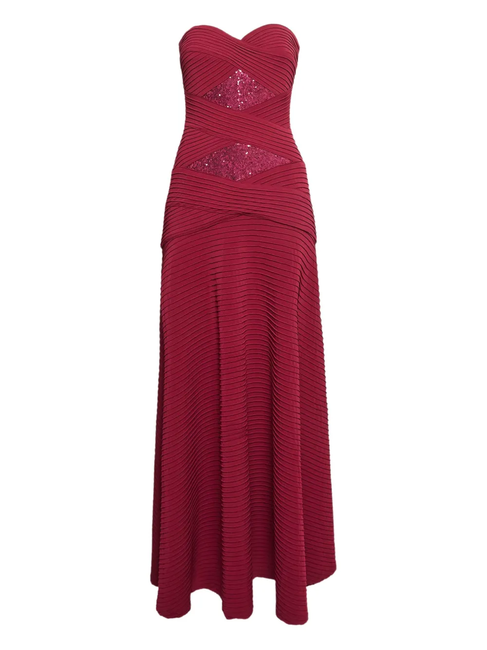 Tadashi Shoji pleated strapless dress | Pink | Image 1