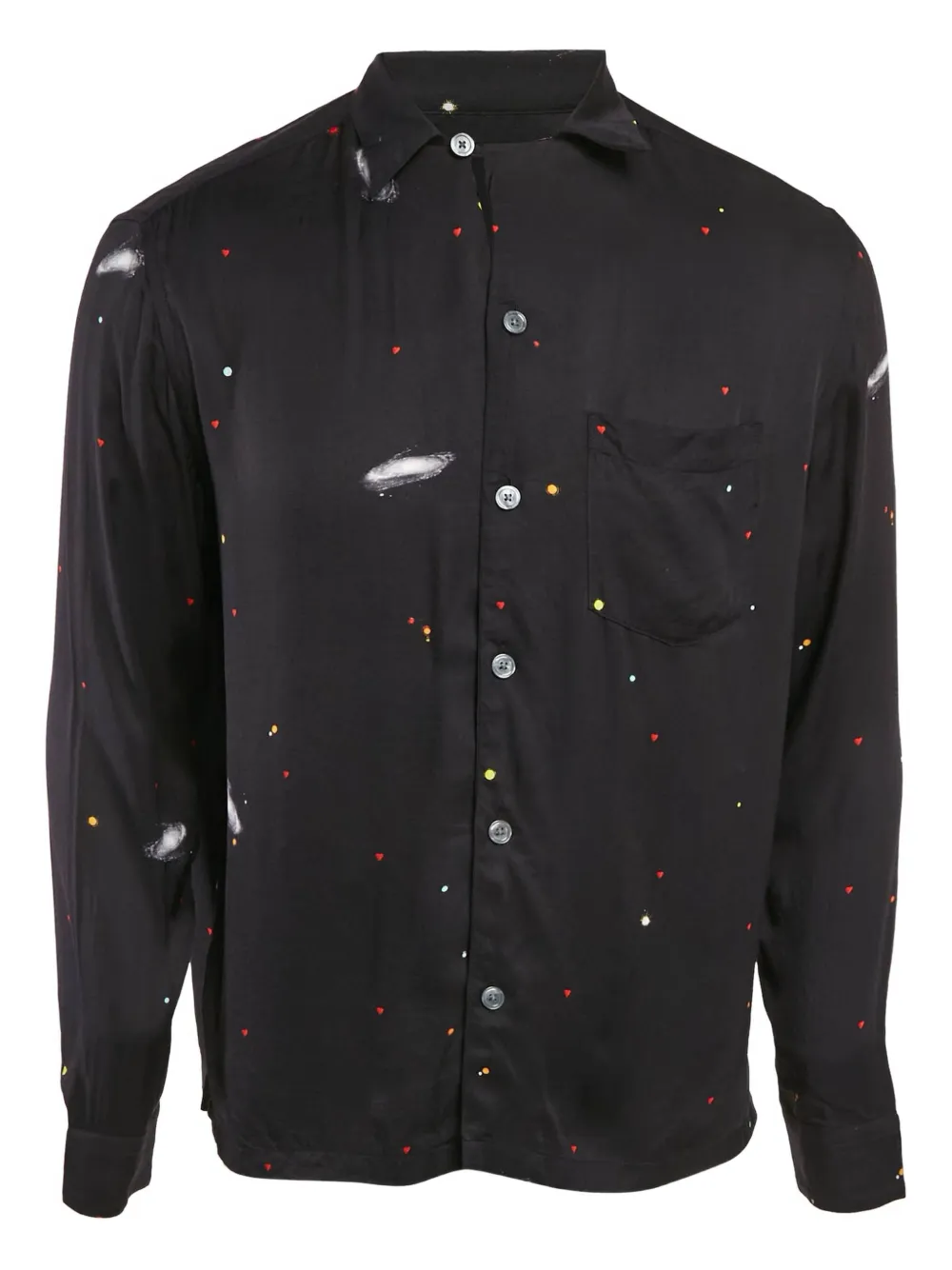 AllSaints crepe shirt | Black | Image 1