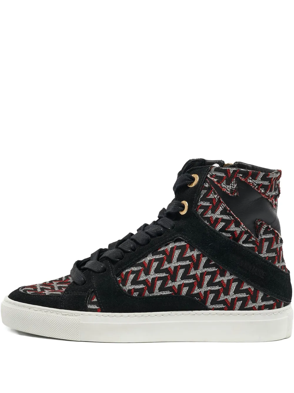 Zadig&Voltaire all-over logo lace-up sneakers