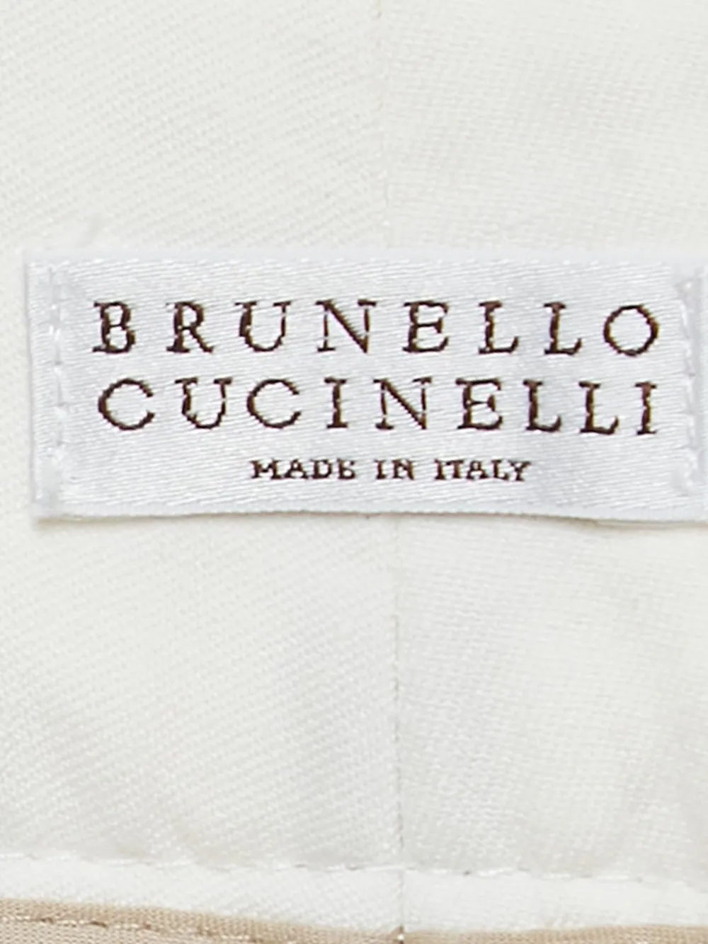 Pre-owned Brunello Cucinelli Vintage Linen Blend Straight-leg Trousers In White