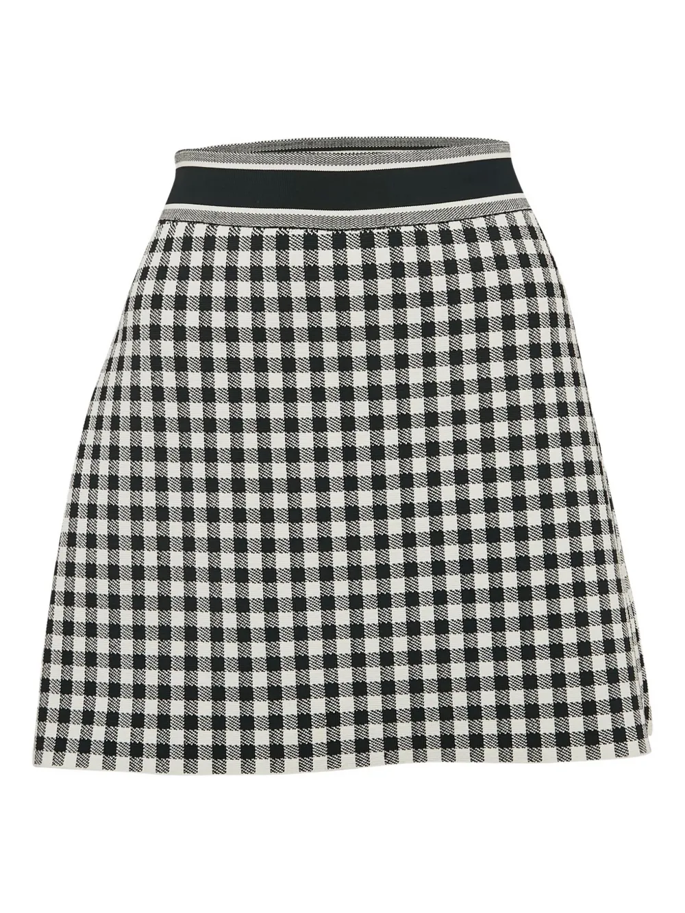 Christian Dior Pre-Owned checked skirt - ブラック Christian Dior Pre-Owned checked skirt - ブラック